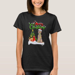 Camiseta Decorações de Natal Santa Poodle Cachorro Natal Pr