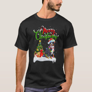 Camiseta Decorações do Natal Papais noeis Cristo de Cachorr
