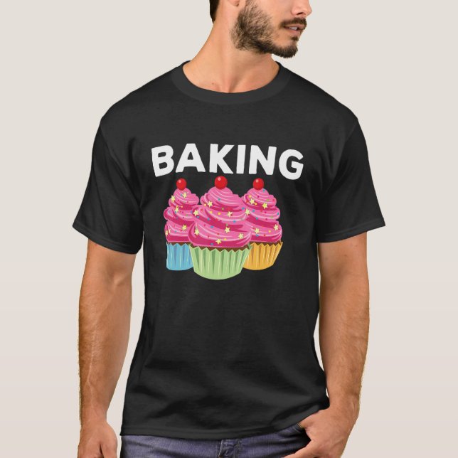 Camiseta Decorador de bolos de Comida de pastelaria (Frente)