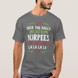 Camiseta Decore Os Corredores E Faça Alguns Burpees v1 Nata