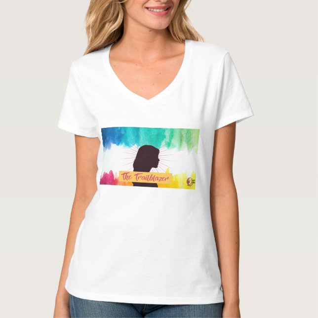 Camiseta decote em V Trailblazer Confidence Archet (Frente)