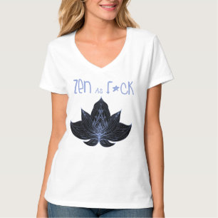Camiseta decote em V ZEN AS F*CK Gag