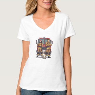 Camiseta Decote V Bombeiro Heróico Anime