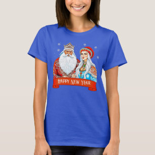 Camiseta Ded Moroz e Snow Maiden