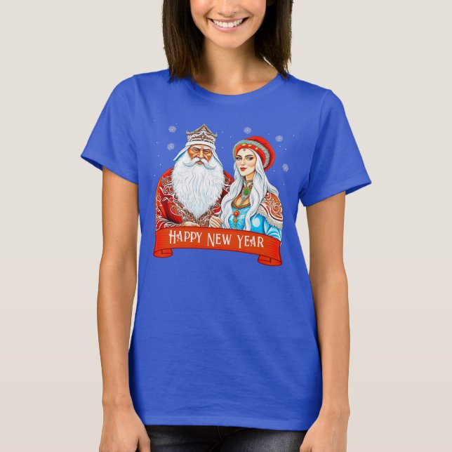 Camiseta Ded Moroz e Snow Maiden (Frente)