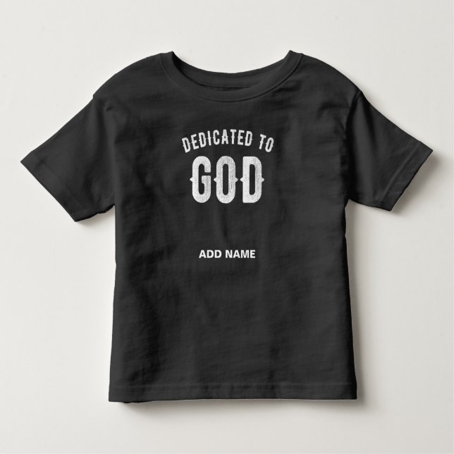 CAMISETA DEDICADO A DEUS TEXTO BRANCO RESFRIADO PERSONALIZÁ (Frente)