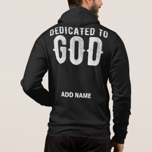 CAMISETA DEDICADO A DEUS TEXTO PERSONALIZÁVEL BRANCO LEGAL
