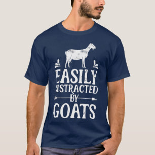 Camiseta Dedicado Facilmente Por Gatos Engraçados De Caprin
