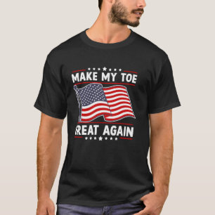 Camiseta Dedo do Pé Amputado Engraçado Sobrevivente Amputad