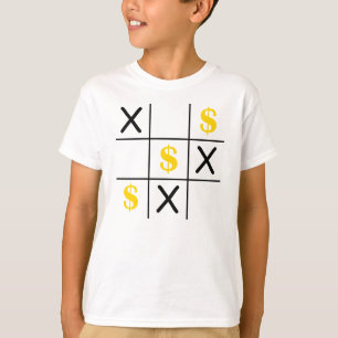 Camiseta Dedo do pé de Tic Tac do dólar