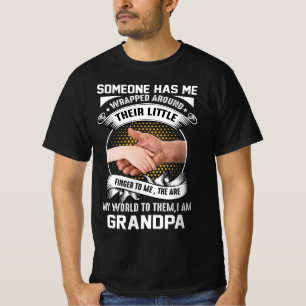 Camiseta Dedo Pequeno do Vovô - Ligação Familiar Encantador