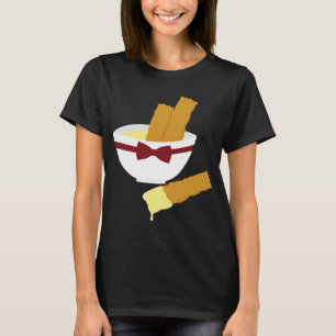 Camiseta Dedos de peixe e creme
