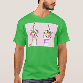 Camiseta Dedos Médios para Cima