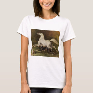 Camiseta Dedreux "cavalo e galgo de galope "