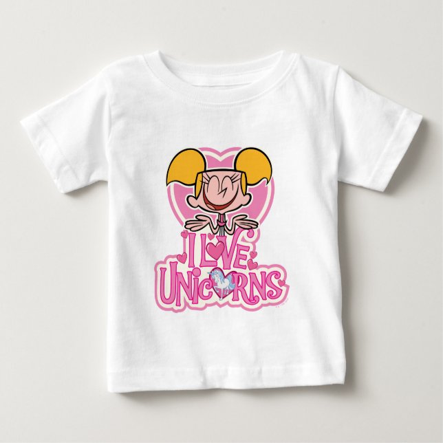 Camiseta Dee Dee - Eu Amo Unicórnios (Frente)