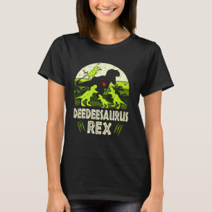 Camiseta Deedee Dinosaur T Rex Deedeesaurus 4 Crianças Famí