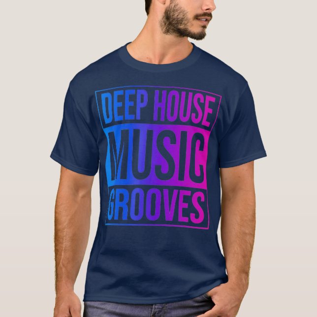 Camiseta Deep House Music - EDM DJ Raver (Frente)