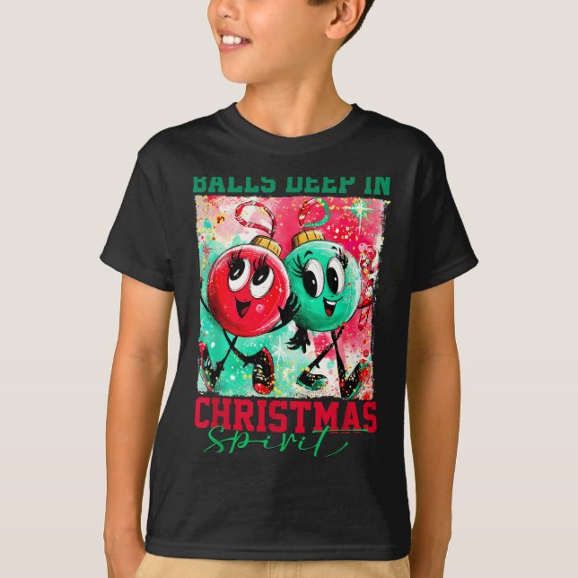 Camiseta Deep In Christmas Srit Christmas Humorous Festive  (Frente)