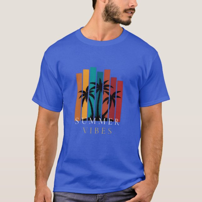 Camiseta Deep Royal Manga Comprida com Vibrações d (Frente)