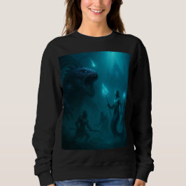Camiseta Deep Sea Kingdom – Epic Fantasy Warrior vs Sea Mon