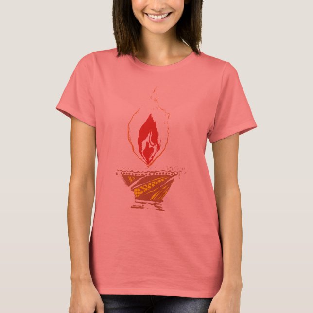 Camiseta Deepak: Lâmpada de Diwali (Frente)