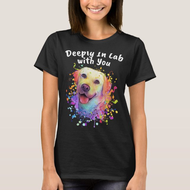 Camiseta Deeply In Lab com você animal Pun Animal Meme Hum (Frente)