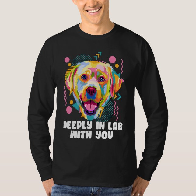 Camiseta Deeply In Lab com você animal Pun Animal Meme Hum (Frente)