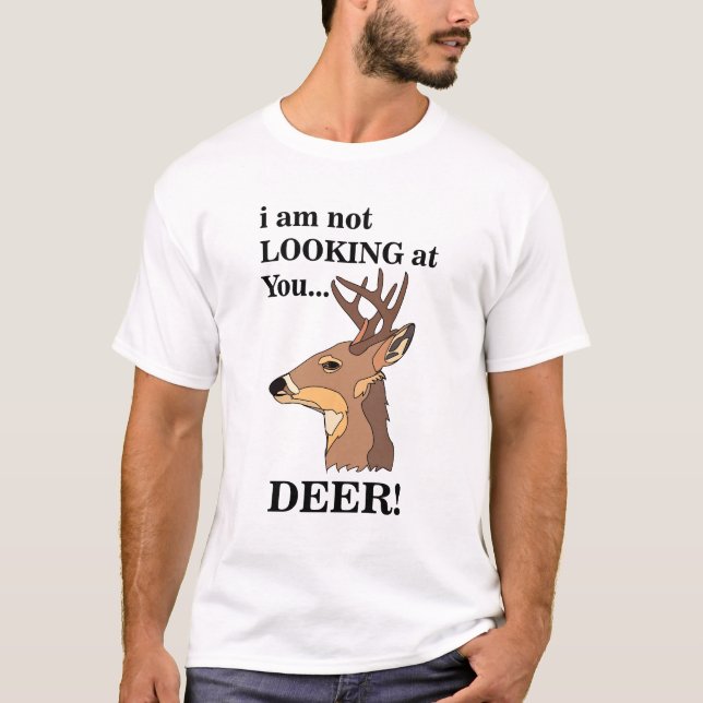 Camiseta Deer Antler Funny (Frente)