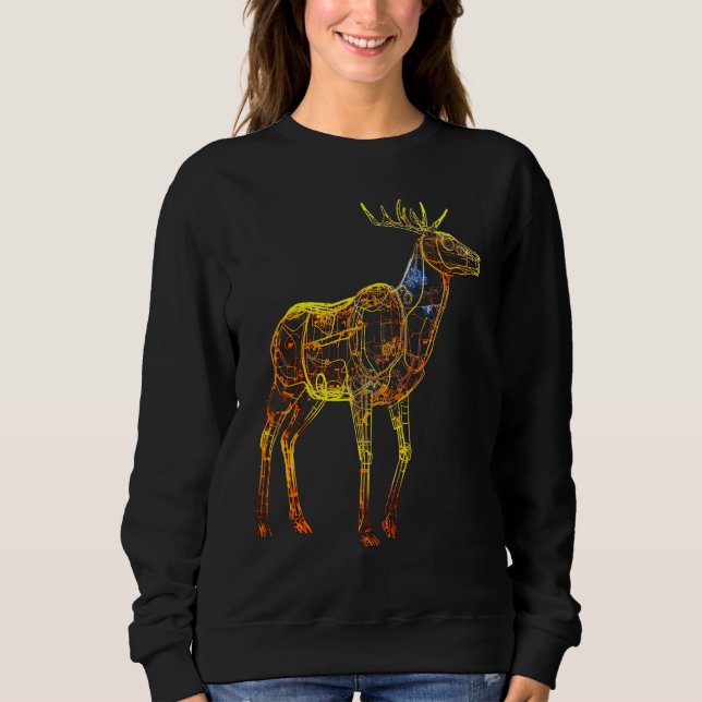 Camiseta Deer artwork motif  animal deer (Frente)