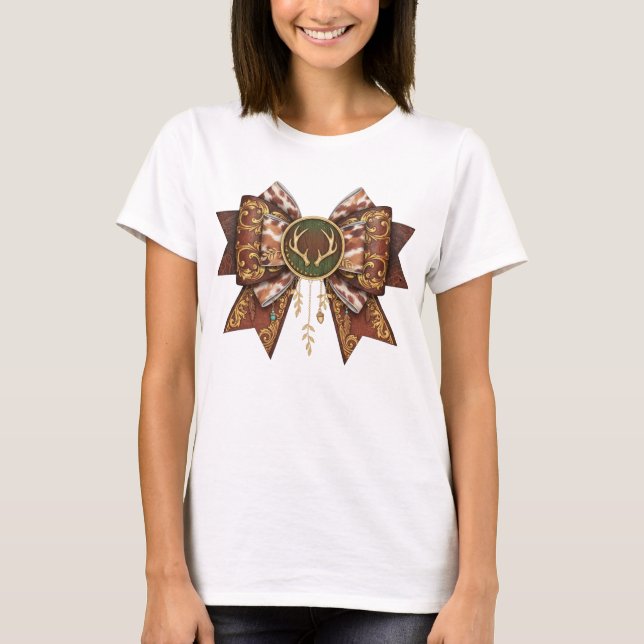Camiseta deer bow coquette style (Frente)
