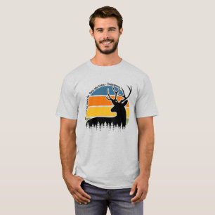 Camiseta Deer Buck A Terra Tem Música Para Aqueles Que Ouv