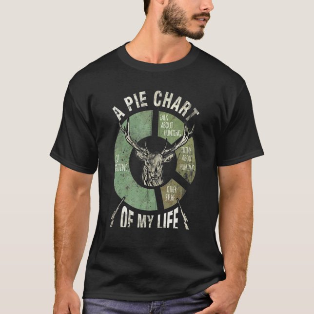 Camiseta Deer Caçando Um Gráfico Da Minha Caçadora (Frente)