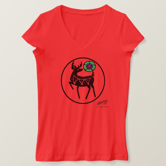 Camiseta Deer e Peyote Tee (Frente do Design)