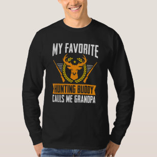 Camiseta Deer Hunter Buddy Me Chama Avô Animal