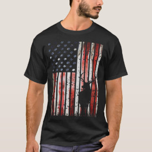 Camiseta Deer Hunting American Flag Gift for Whitetail Buck
