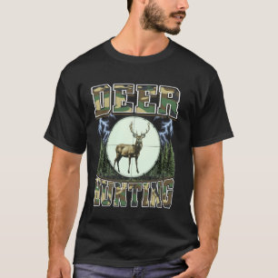 Camiseta Deer Hunting Deer Hunter Buck Camouflage 90s Bootl