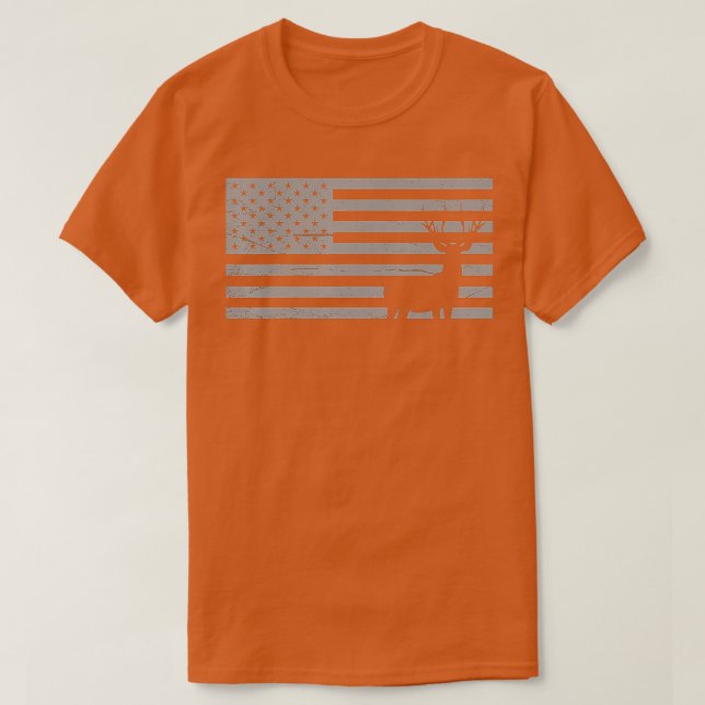 Camiseta Deer Hunting E O Presente De Sobremesa Americano P (Frente do Design)