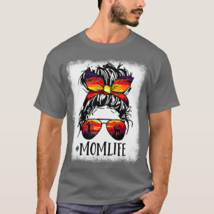 Camiseta Deer Hunting Mãe A Vida Má Arrasto De Arrasto Caça