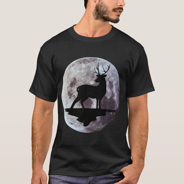 Camiseta Deer Hunting Mens Buck Moon (Frente)