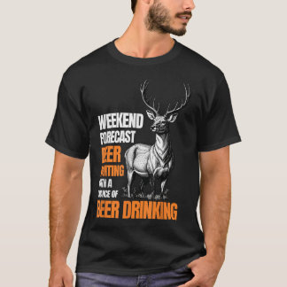 Camiseta Deer Hunting Season Hunter Bebendo