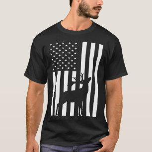 Camiseta Deer Hunting Usa Flag