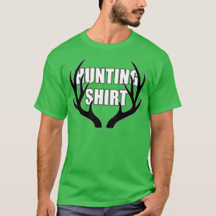 Camiseta Deer Hunting Whitetail Buck Antlers Orange