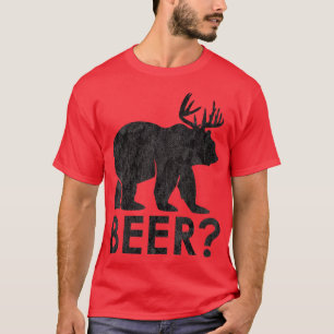 Camiseta Deer Plus Bear Igual À Cerveja Engraçada