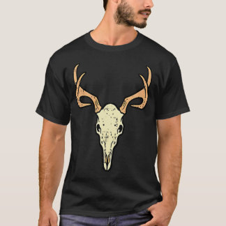 Camiseta Deer Skull Pocket Buck Elk Caça Homens Caçadores