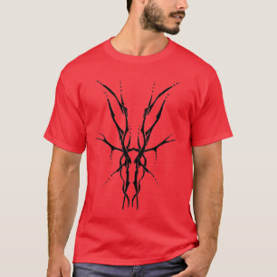 Camiseta Deer Skull Tribal Design para Caçadores de veados 