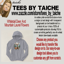 Camiseta Deer Whitetail E Flores-Laurel-Montanha