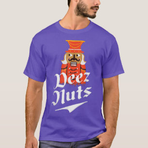 Camiseta Deez Loucos Nozes Homens e Mulheres Engraçados Xma