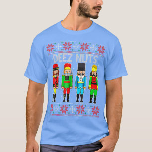 Camiseta Deez Loucos Nutcracker Feio Docinho De Natal Engra
