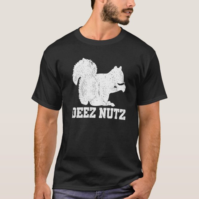 Camiseta Deez Nutz Christmas Gopher Dizendo Dees Nutz Ugly (Frente)