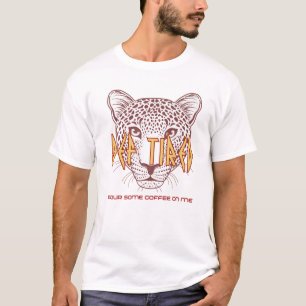 Camiseta Def Tired - Coloque Um Pouco De Café Em Mim Tigre
